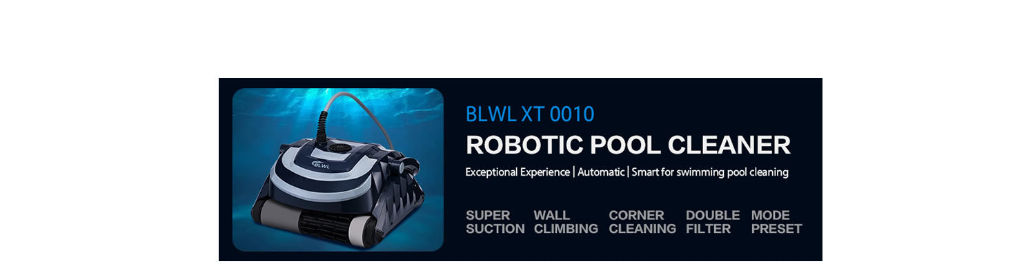 BLWL Robotic Pool Cleaner,Automatic Swimming Pool Vacuum,Wall Climbing